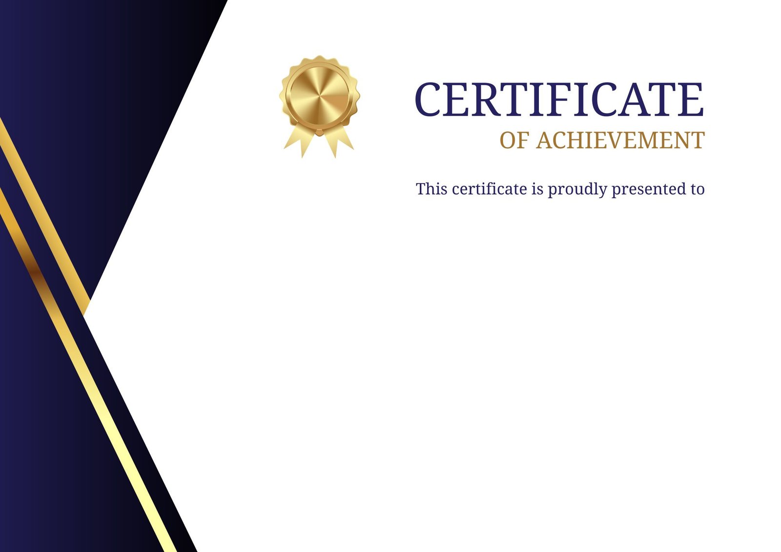 Gold & Navy Corporate
