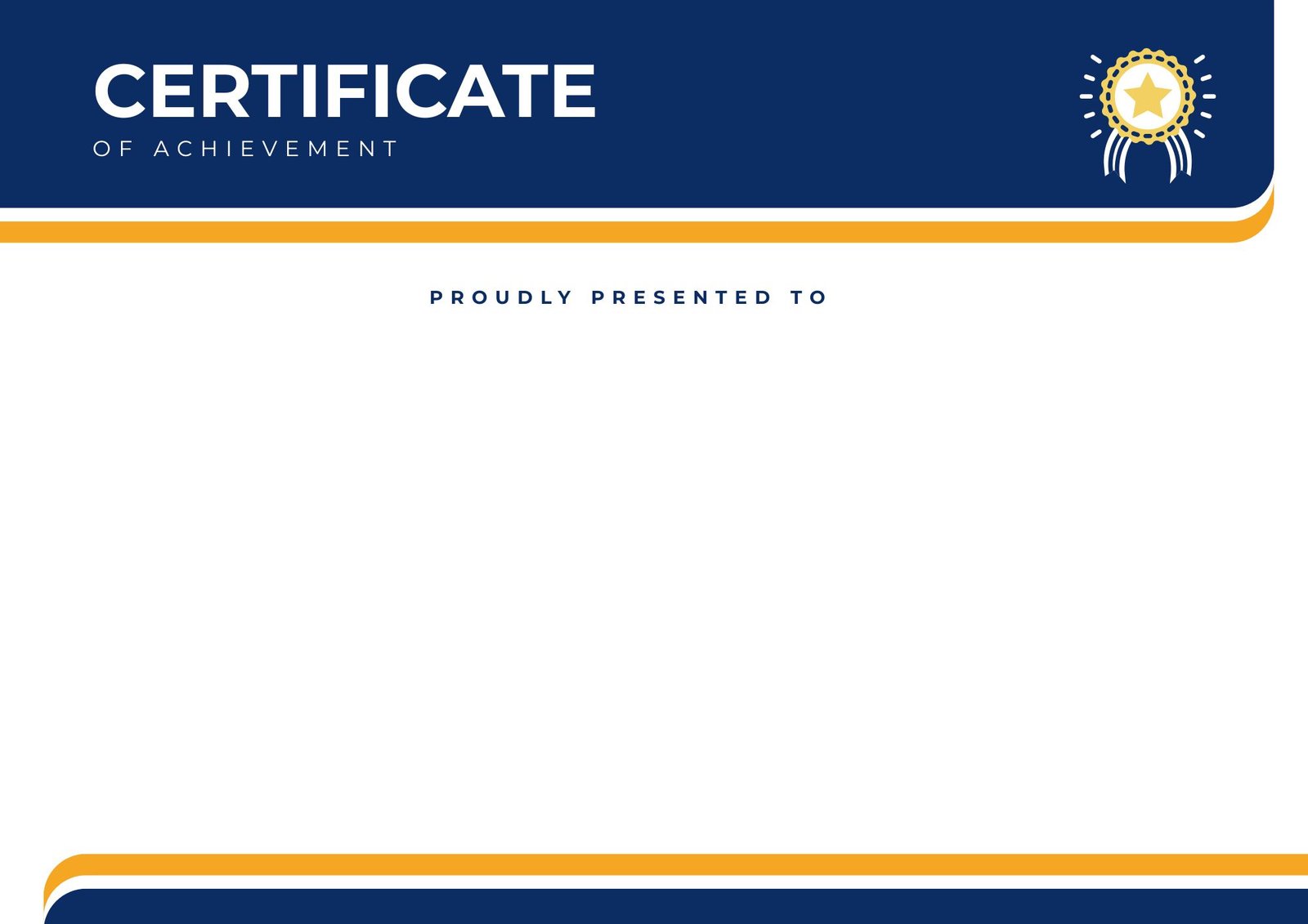 Navy Header Bar